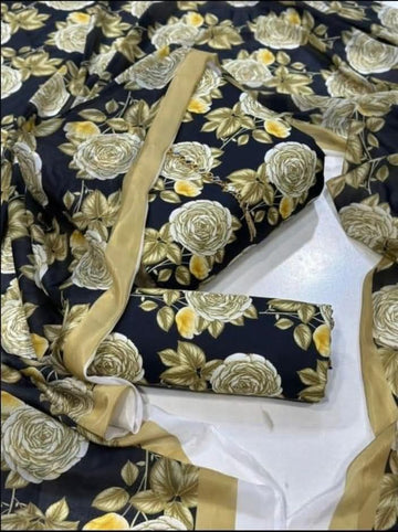 Swiss Lawn Digital Print 3Pc Dress Silk Duppta SW-020