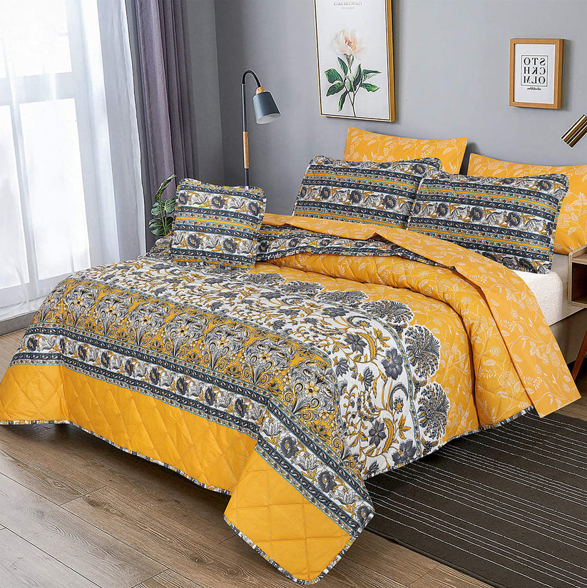 7 pcs Quilted Comforter Set EM-919